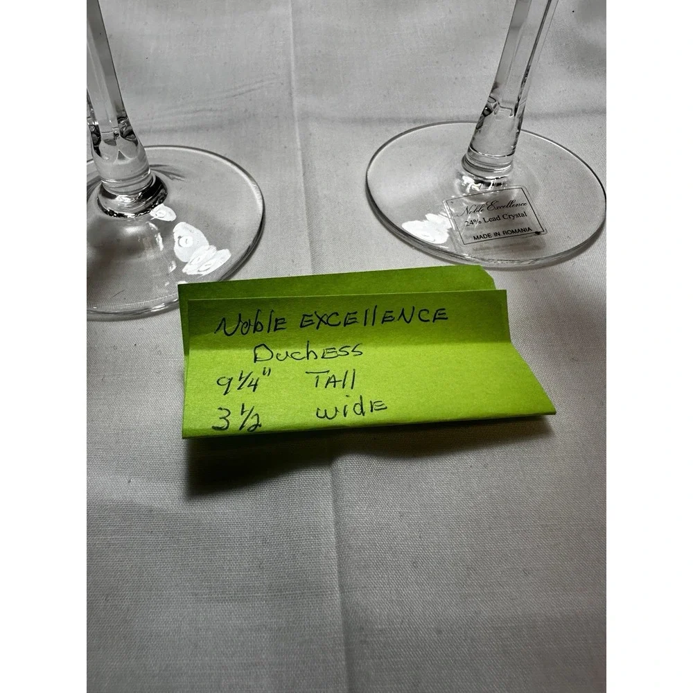 Noble Excellence 24% Lead Crystal Duchess‎ Champagne Flute 9 1/4
